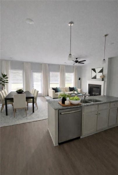 Furnished interior view inside a new home in Creekside Village, Lithonia (Image 14).