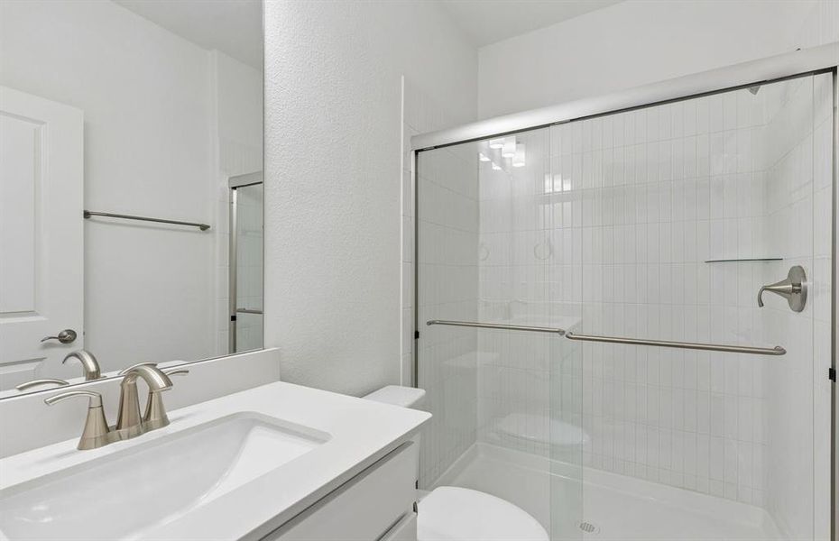 Secondary bath on first level Secondary bath on first level