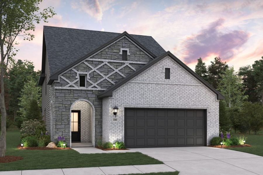 Representative exterior photo of a completed home built from the Cedar Sorella 40s by Brohn Homes in Sorella, Tomball, TX (Image 21).