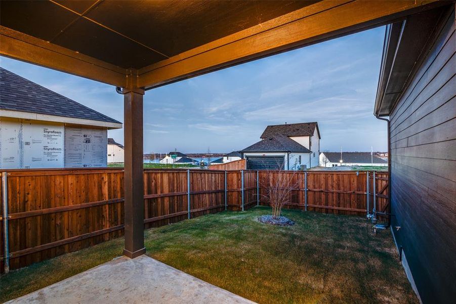 View of yard with a patio area