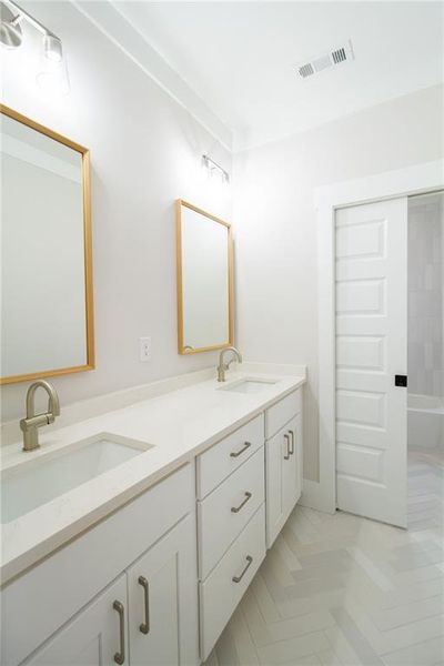 Furnished interior view inside a new home in , Atlanta (Image 5).