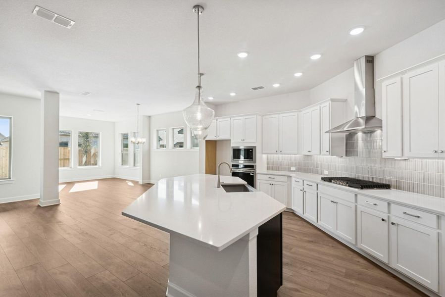 Furnished interior view inside a new home in Meridiana 55' Homesites, Manvel (Image 8).