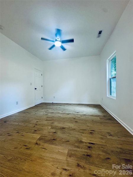 Master Bedroom view from the Master Bathroom.