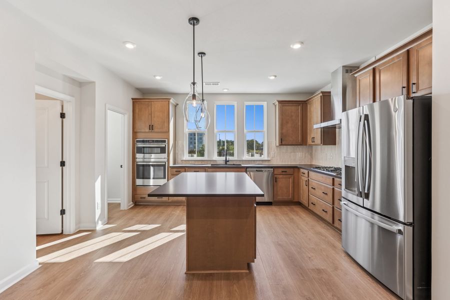 Representative furnished interior of a home built from the Isla by Tri Pointe Homes in Twinleaf Townes, Chapel Hill (Image 7).