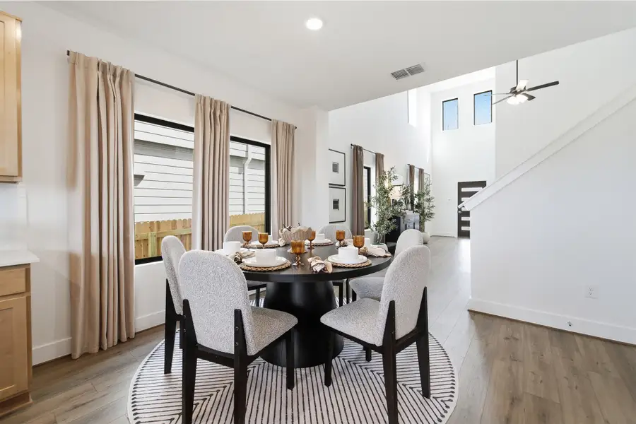 Representative furnished interior of a home built from the Willow by CastleRock Communities in Katzer Ranch, Converse (Image 13).
