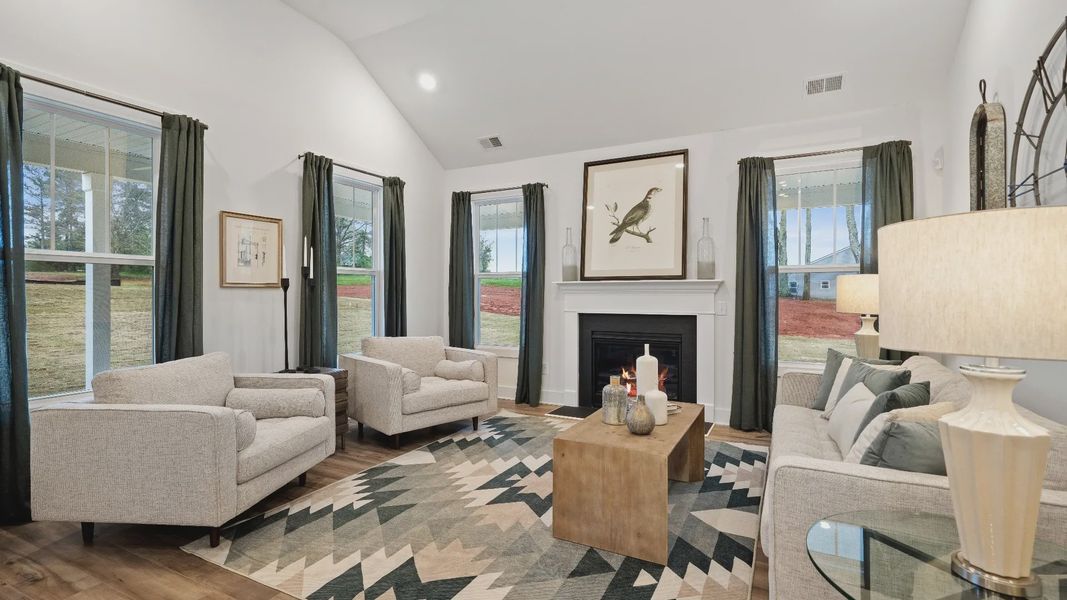 Family Room of The Oakleigh Design by DRB Homes Family Room of The Oakleigh Design by DRB Homes