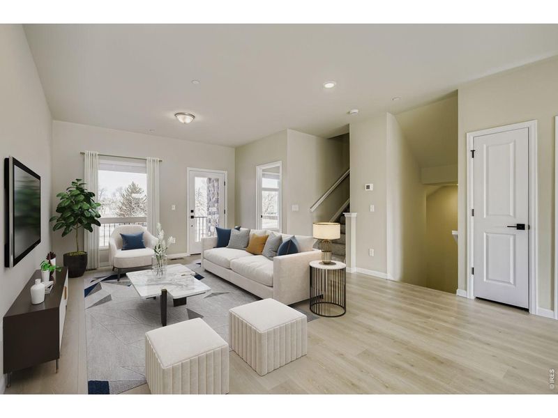Furnished interior view inside a new home in Northfield, Fort Collins (Image 16). Furnished interior view inside a new home in Northfield, Fort Collins (Image 16).
