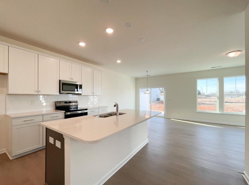 Furnished interior view inside a new home in Bellevue Townhomes, Greenville (Image 6).