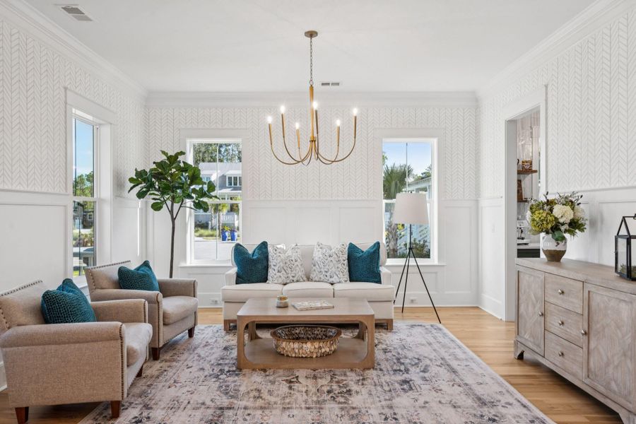 Furnished interior view inside a new home in , Mount Pleasant (Image 32).