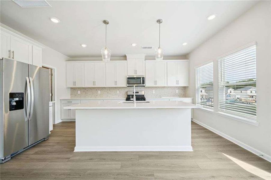 Furnished interior view inside a new home in Parkside at Grayson, Grayson (Image 16).
