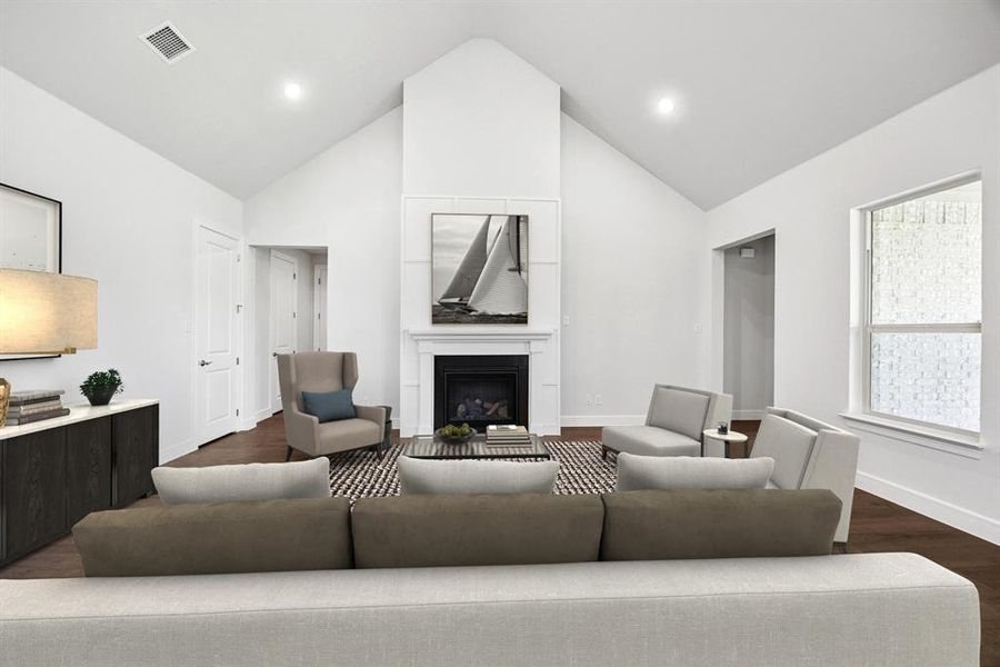 Furnished interior view inside a new home in Lincoln Pointe, Van Alstyne (Image 22). Furnished interior view inside a new home in Lincoln Pointe, Van Alstyne (Image 22).