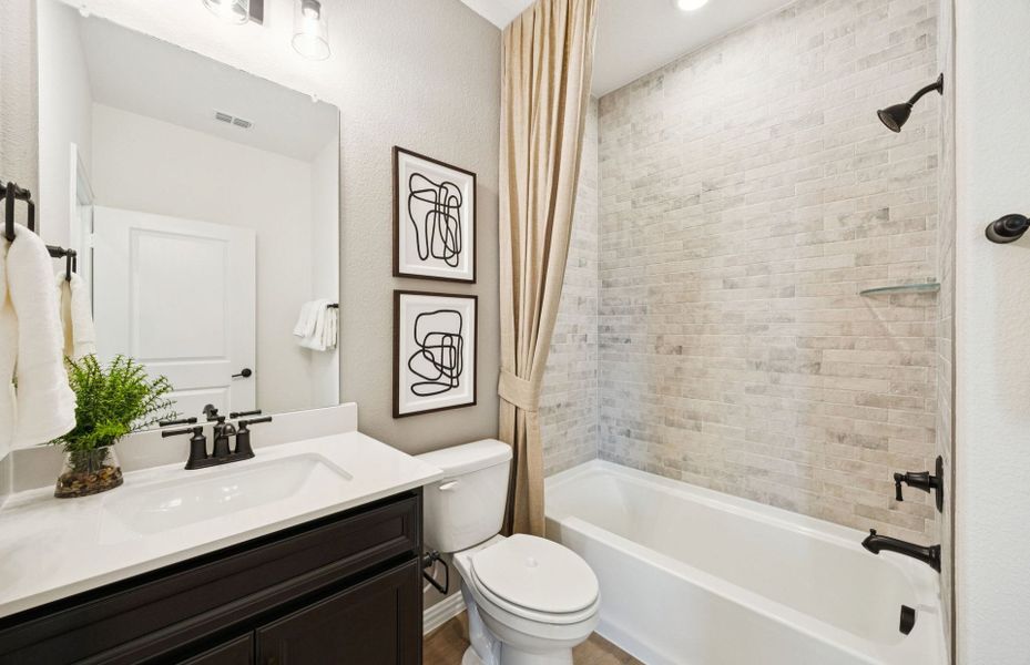 Furnished interior view inside a new home in Del Webb at Trinity Falls, McKinney (Image 16).