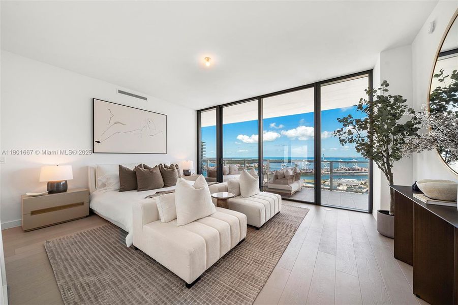 Furnished interior view inside a new home in , Miami Beach (Image 20). Furnished interior view inside a new home in , Miami Beach (Image 20).