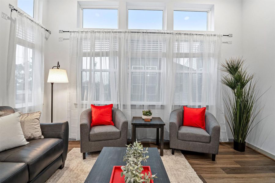 Furnished interior view inside a new home in , Houston (Image 13). Furnished interior view inside a new home in , Houston (Image 13).