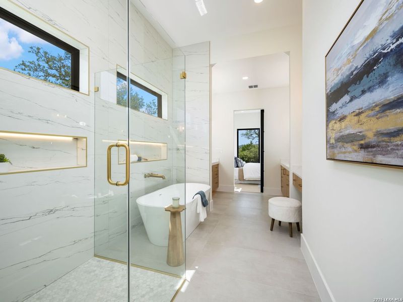 Furnished interior view inside a new home in , Boerne (Image 37).