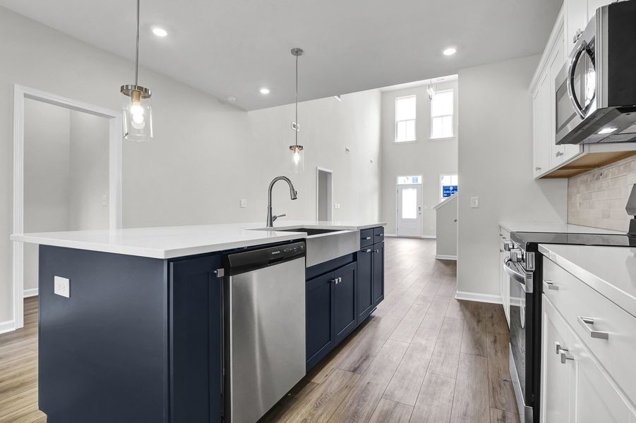 Furnished interior view inside a new home in Grand Park, Leland (Image 8).