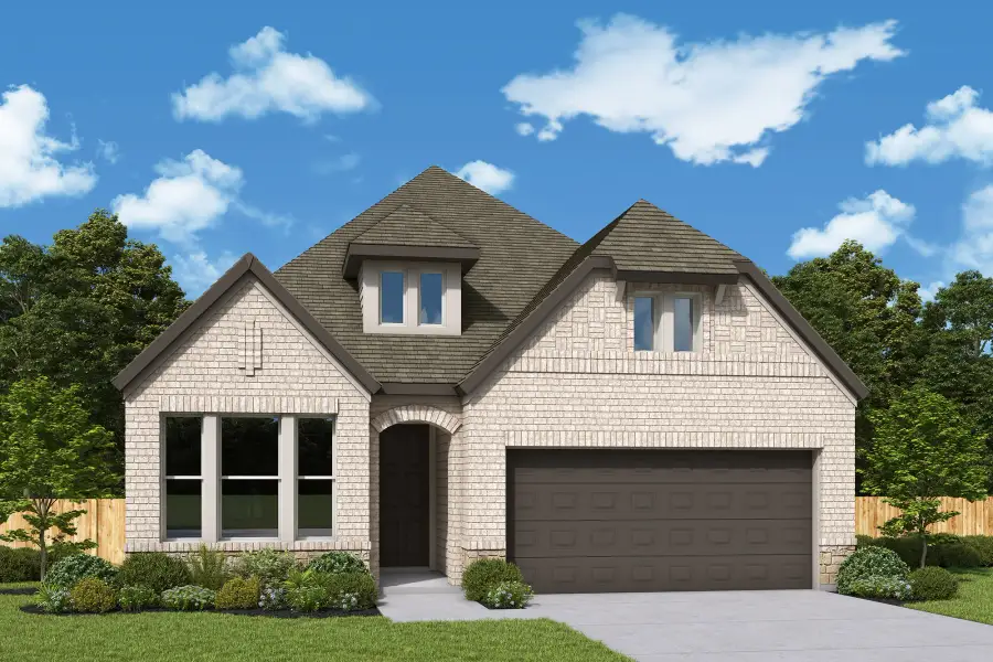Representative exterior photo of a completed home built from the The Conroe by David Weekley Homes in ARTAVIA - Reserve Collection, Conroe, TX (Image 1). Representative exterior photo of a completed home built from the The Conroe by David Weekley Homes in ARTAVIA - Reserve Collection, Conroe, TX (Image 1).