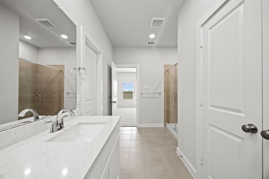 Furnished interior view inside a new home in The Estates Collection at Overland Grove, Forney (Image 5).