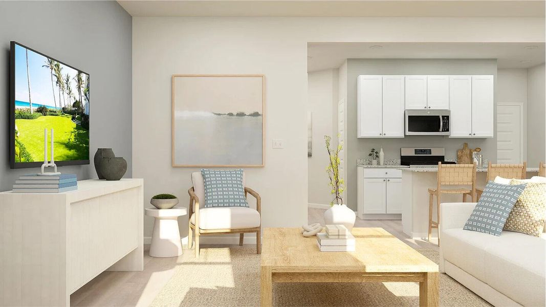 Furnished interior view inside a new home in Dawson Pointe, Summerville (Image 8).