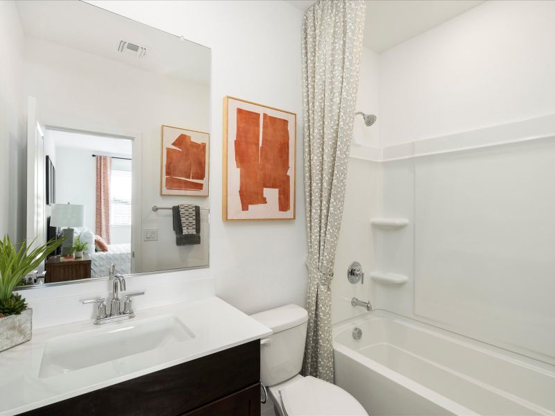 Bathroom in the Jubilee Floorplan at Bella Vista Trails