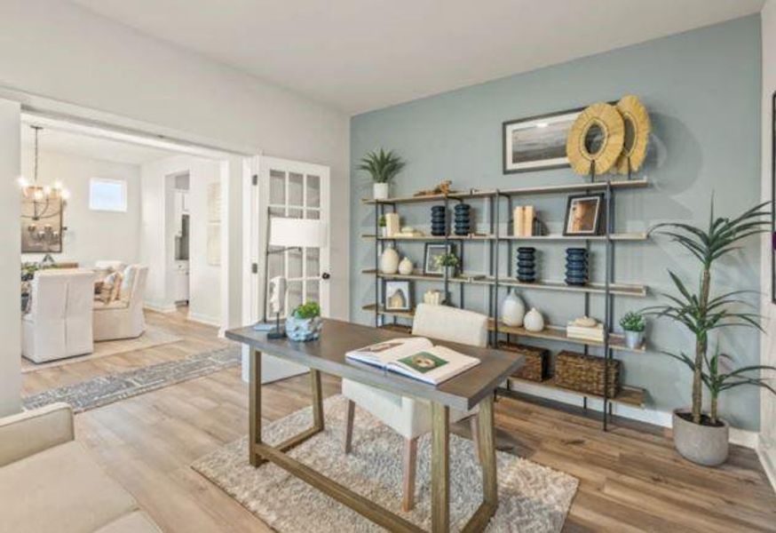 Furnished interior view inside a new home in The Estates at Gainesville Township, Gainesville (Image 6).
