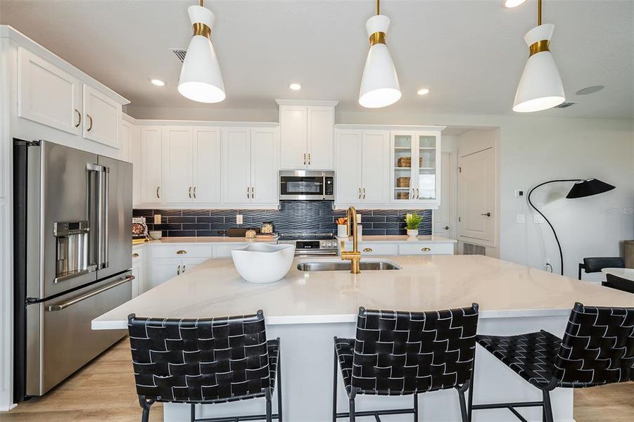 Furnished interior view inside a new home in Esplanade at Wellen Park, Englewood (Image 15).