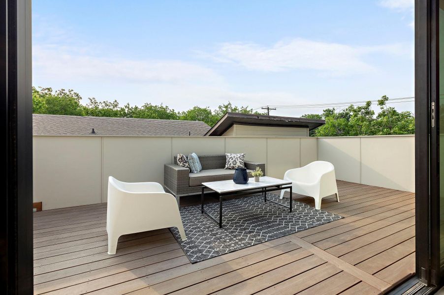 Furnished interior view inside a new home in , Austin (Image 28).