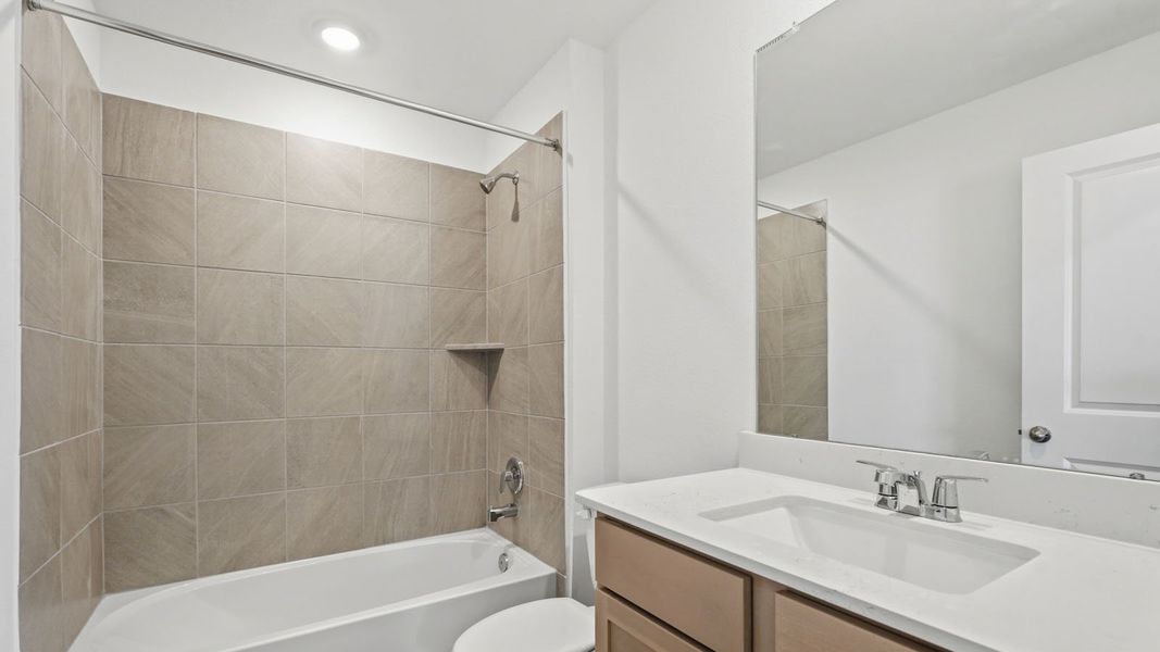 Furnished interior view inside a new home in Cypress Green, Tomball (Image 11).