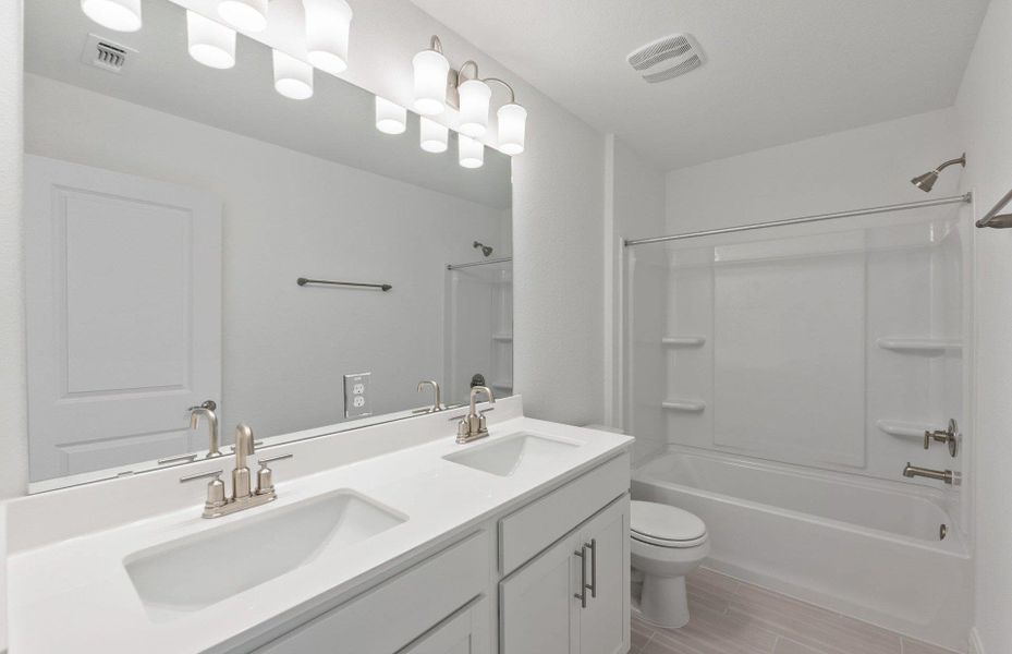 Furnished interior view inside a new home in Patterson Ranch, Georgetown (Image 11). Furnished interior view inside a new home in Patterson Ranch, Georgetown (Image 11).