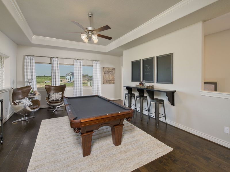 Representative furnished interior of a home built from the 4931S by Perry Homes in Santa Rita Ranch Tierra Rosa, Liberty Hill (Image 18).