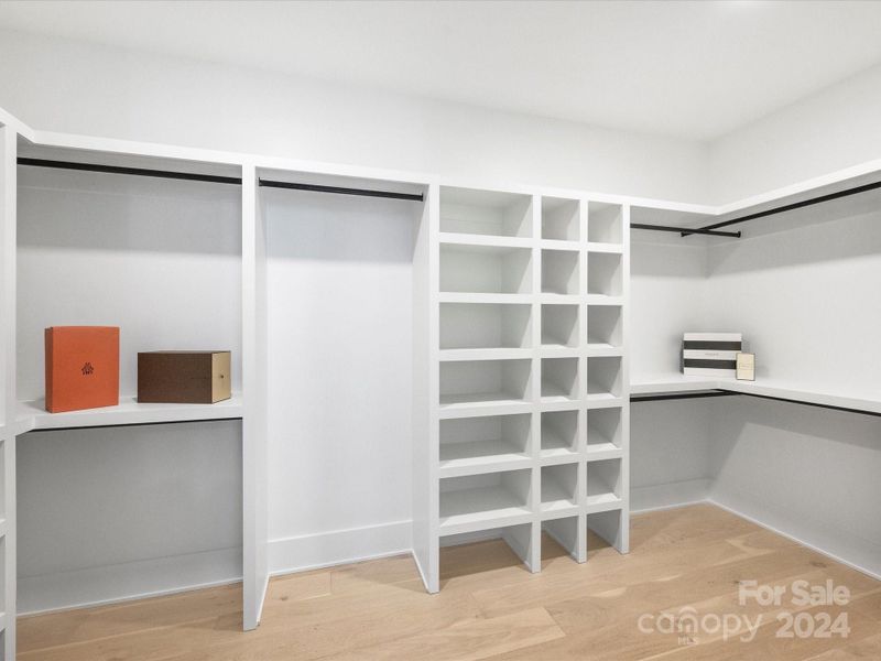 One of two closets in the Primary Suite