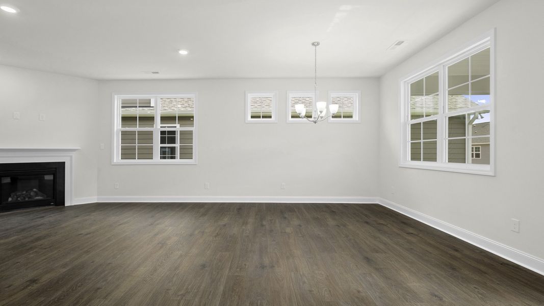 Spacious, unfurnished interior of a new home in The Villas at Kinsley, Jamestown (Image 15).