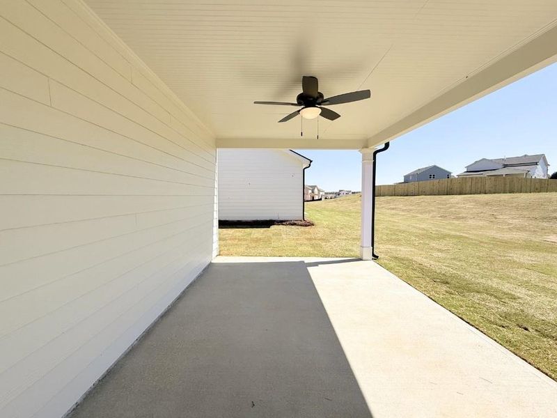 Exterior details and patio area of a home in Sutton's Landing, Statham (Image 3).