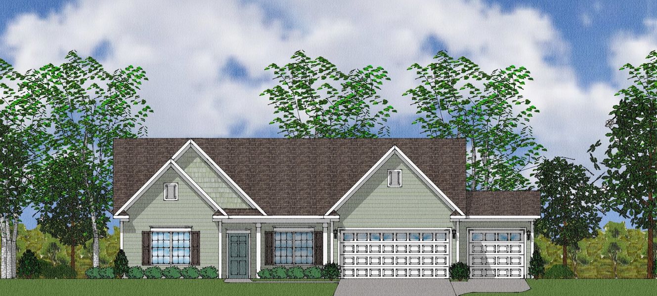 Representative exterior photo of a completed home built from the Callista - Winsome Collection by Mungo Homes in Cadence, Greensboro, NC (Image 2). Representative exterior photo of a completed home built from the Callista - Winsome Collection by Mungo Homes in Cadence, Greensboro, NC (Image 2).