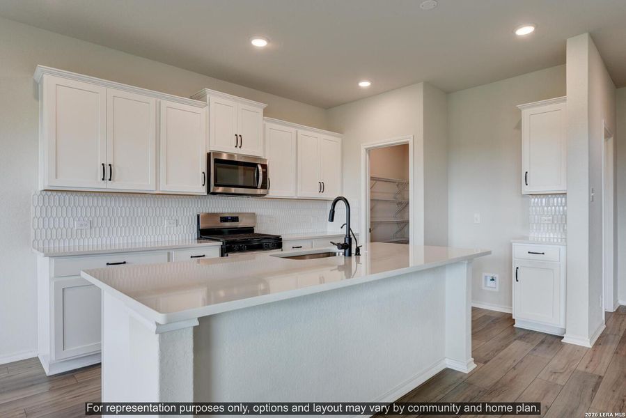 Furnished interior view inside a new home in The Wilder, Adkins (Image 8).