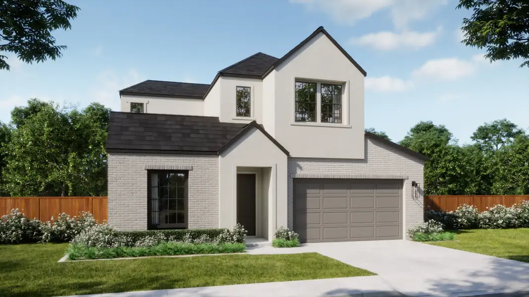 Representative exterior photo of a completed home built from the 4060 by Risewell Homes in Bluff Haven, Georgetown, TX (Image 3).