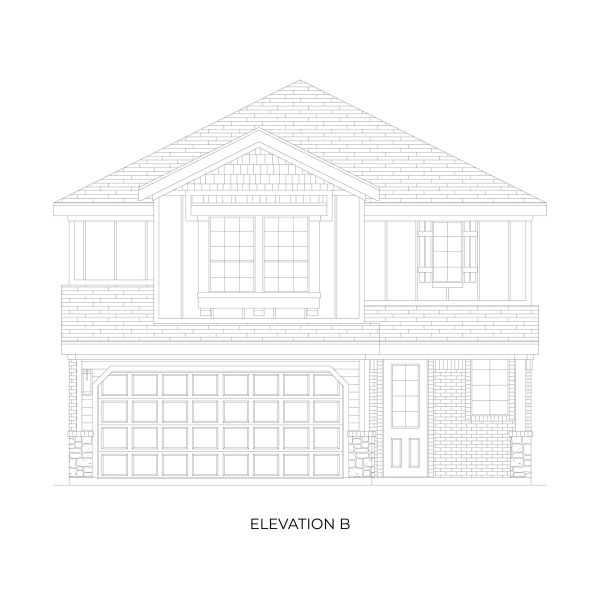 Representative rendering of the exterior for the Jackson Select F by First Texas Homes (Image 3).