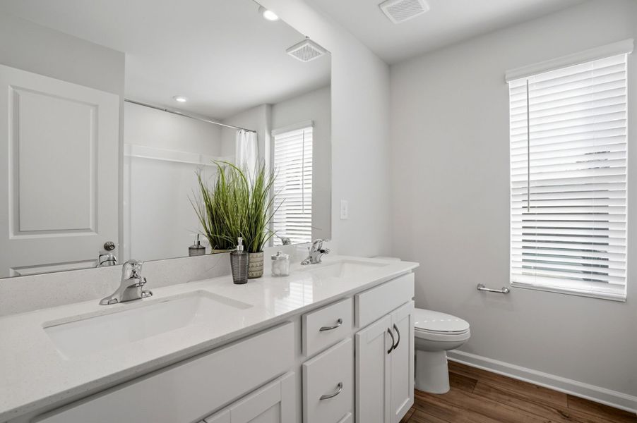 Furnished interior view inside a new home in Waxhaw Landing, Monroe (Image 29).
