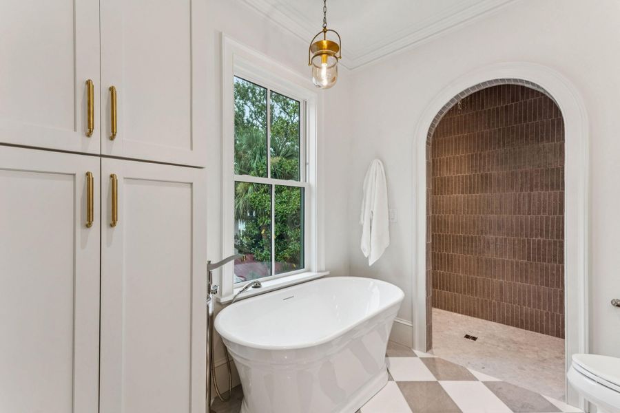 Furnished interior view inside a new home in , Charleston (Image 29).