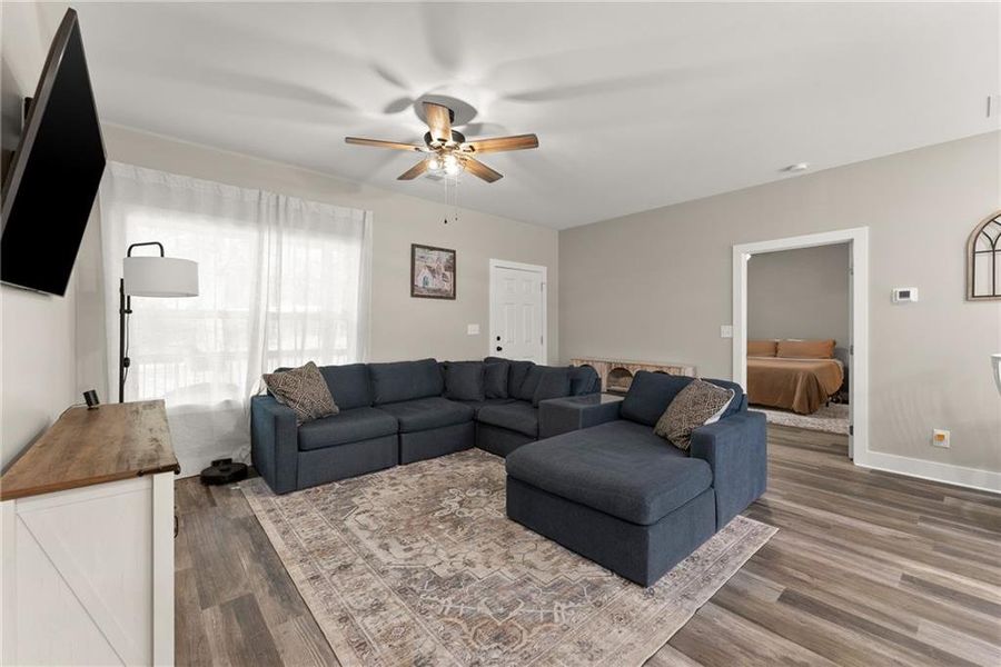 Furnished interior view inside a new home in , Cumming (Image 11). Furnished interior view inside a new home in , Cumming (Image 11).