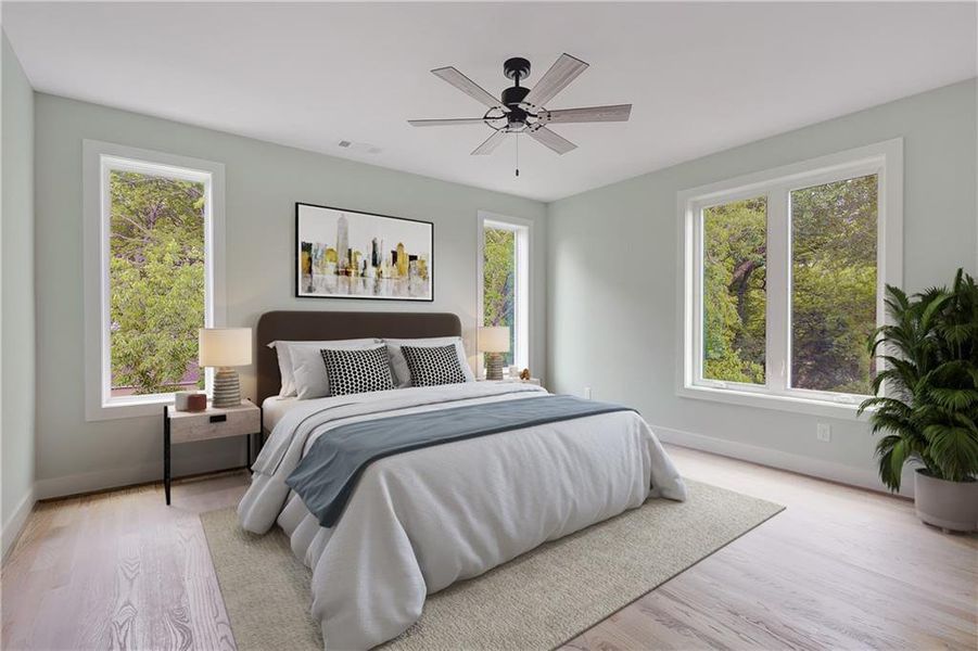 Furnished interior view inside a new home in , Atlanta (Image 7).