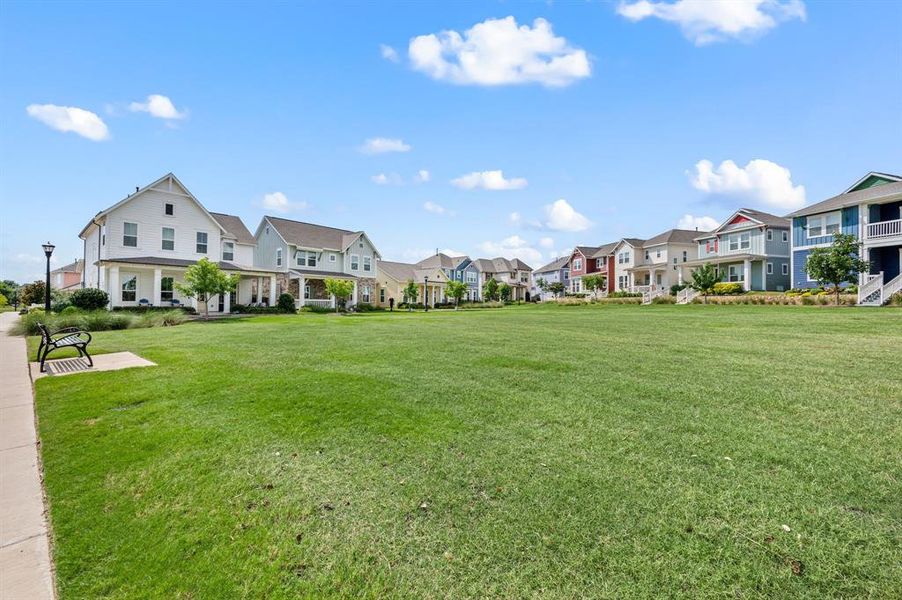 Front exterior of a new home in HomeTown Garden, North Richland Hills, TX, highlighting curb appeal (Image 27). Front exterior of a new home in HomeTown Garden, North Richland Hills, TX, highlighting curb appeal (Image 27).