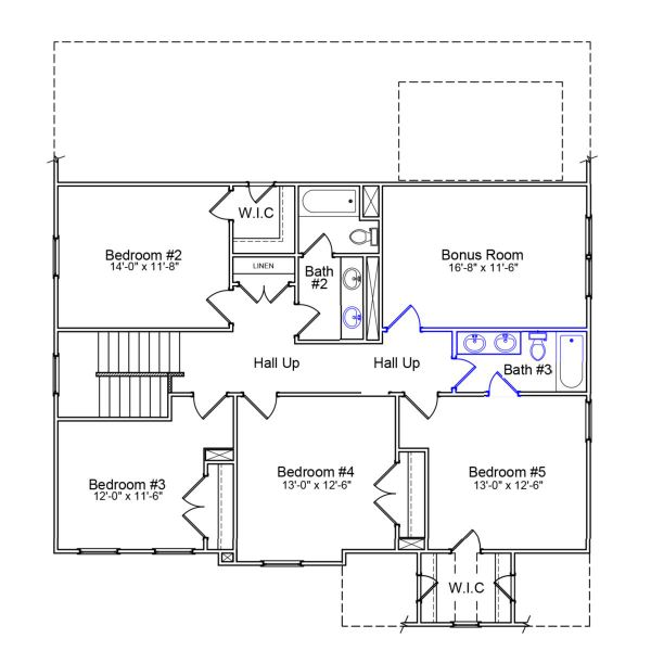 2D floor plan layout of this home in Pebble Branch, Chapin, SC (Image 3).