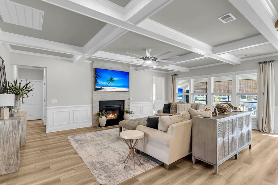 Furnished interior view inside a new home in Sea Island Preserve, Johns Island (Image 25).