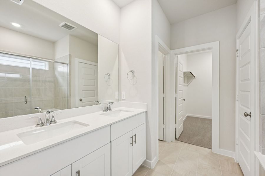 Furnished interior view inside a new home in Sanford Farms - Traditional Series, Waller (Image 5).