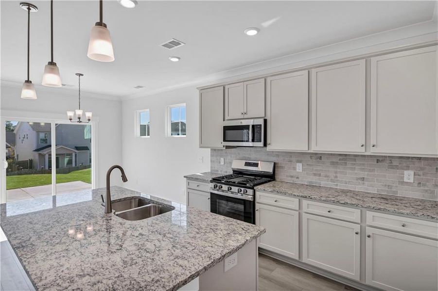 Furnished interior view inside a new home in Villas at Dawsonville, Dawsonville (Image 13).