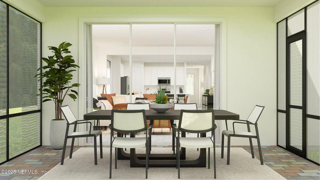 Furnished interior view inside a new home in Silver Falls Single Family at SilverLeaf, St. Augustine (Image 5).