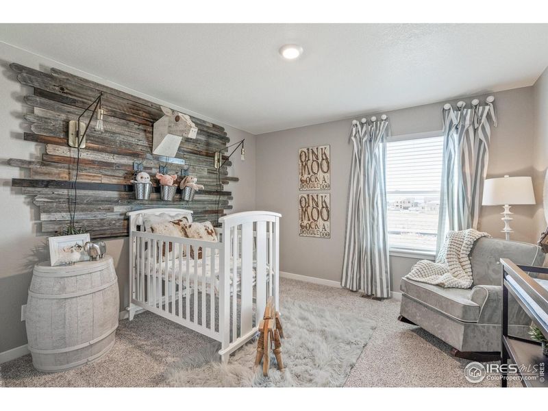 Furnished interior view inside a new home in Fossil Creek Ranch, Windsor (Image 27).