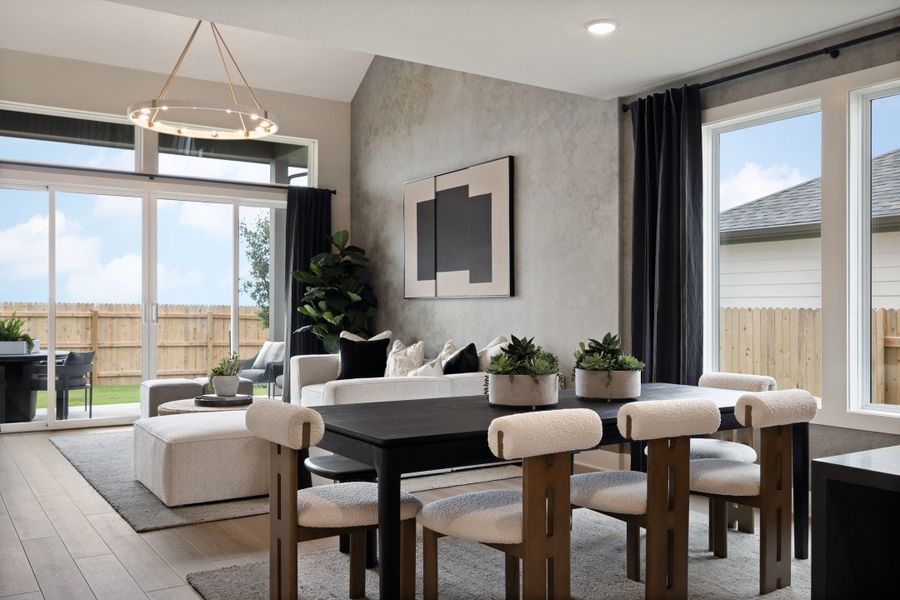 Furnished interior view inside a new home in Terrace Collection At Turner's Crossing, Buda (Image 26).