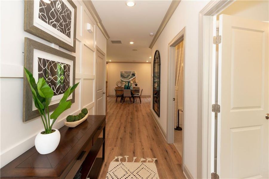 Furnished interior view inside a new home in Waterhaven Single Family, Cumming (Image 11).